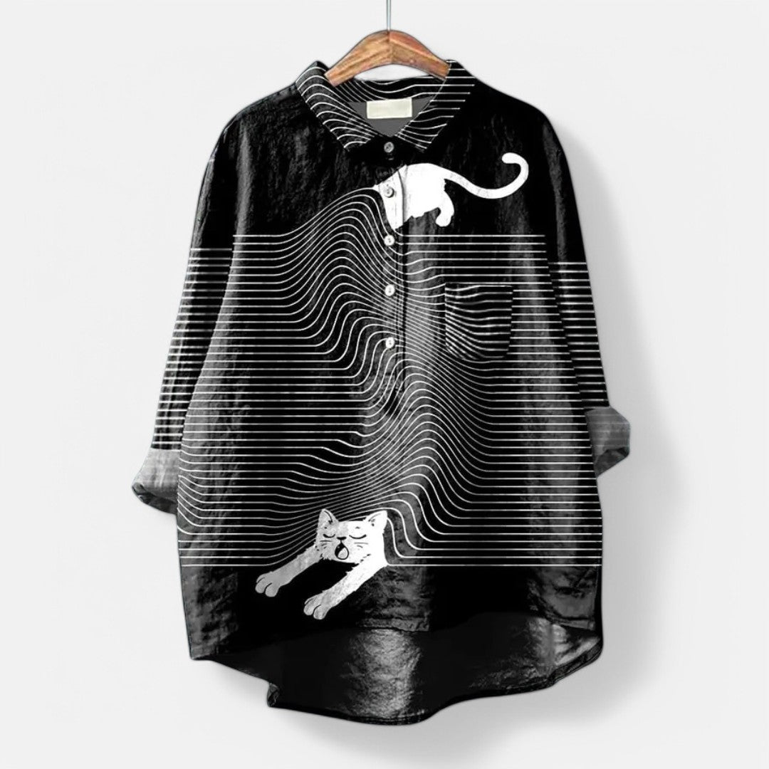 Stylish Women's Top - Creative Going Out Blouse for Women 4