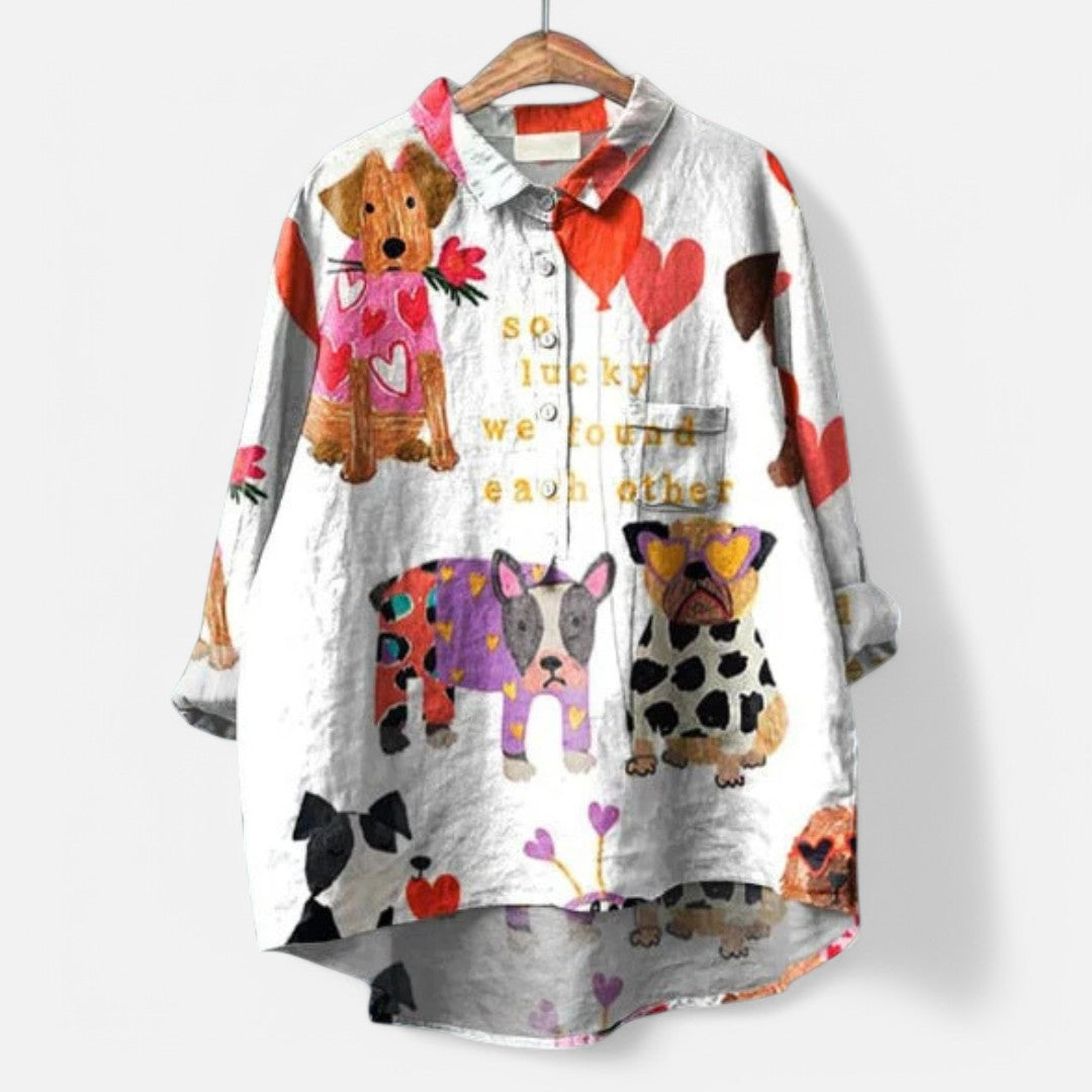 Stylish Women's Top - Creative Going Out Blouse for Women 7