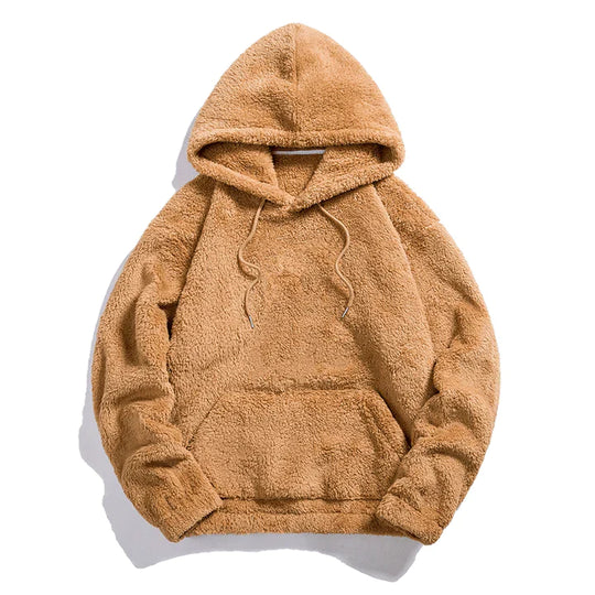 Women's Hooded Sherpa Pullover – Ultra-Soft Fleece Hoodie for Cold Weather Hoodies