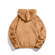 Women's Hooded Sherpa Pullover – Ultra-Soft Fleece Hoodie for Cold Weather Hoodies