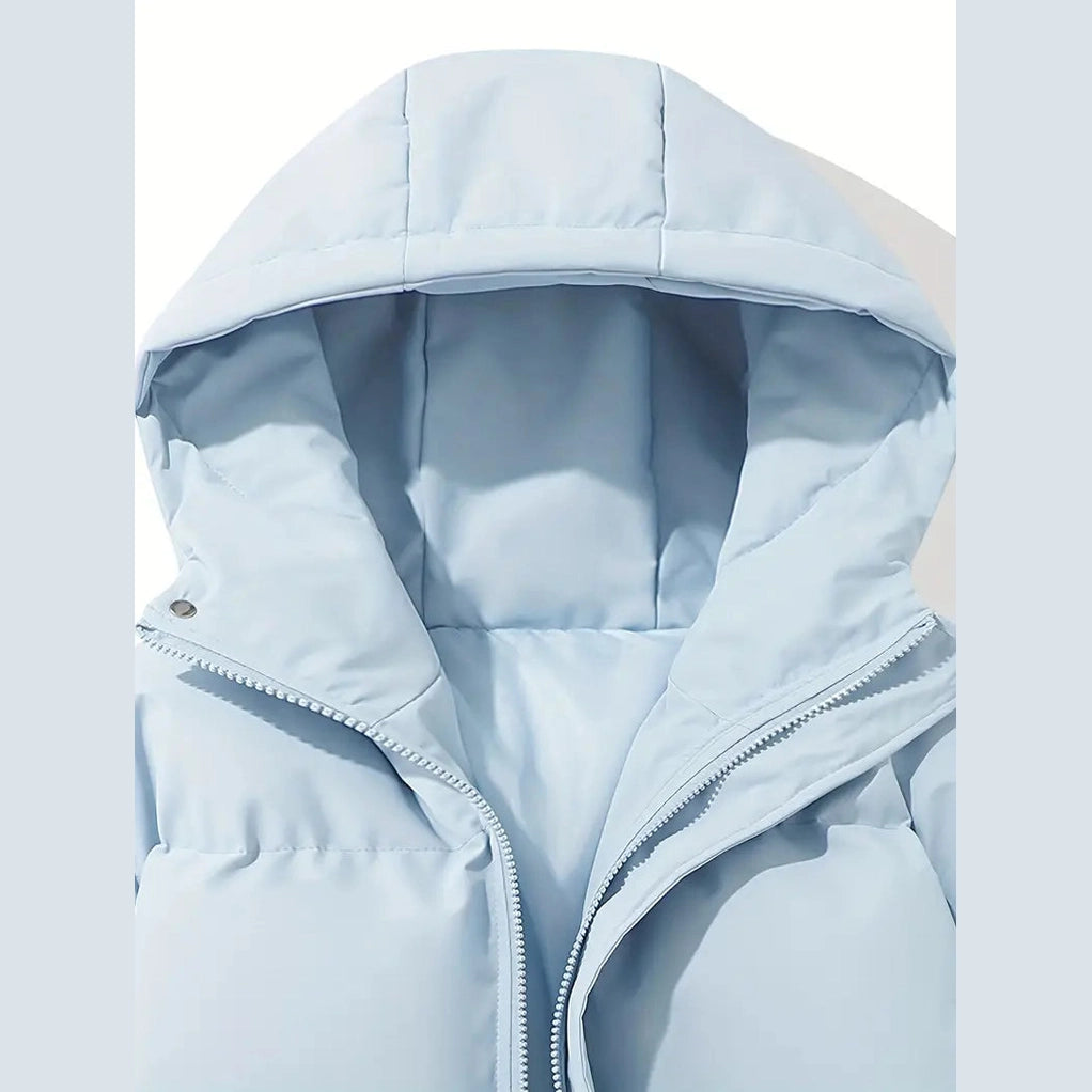 Women's Hooded Winter Coat – Windproof Full-Length Outerwear Coats & Jackets