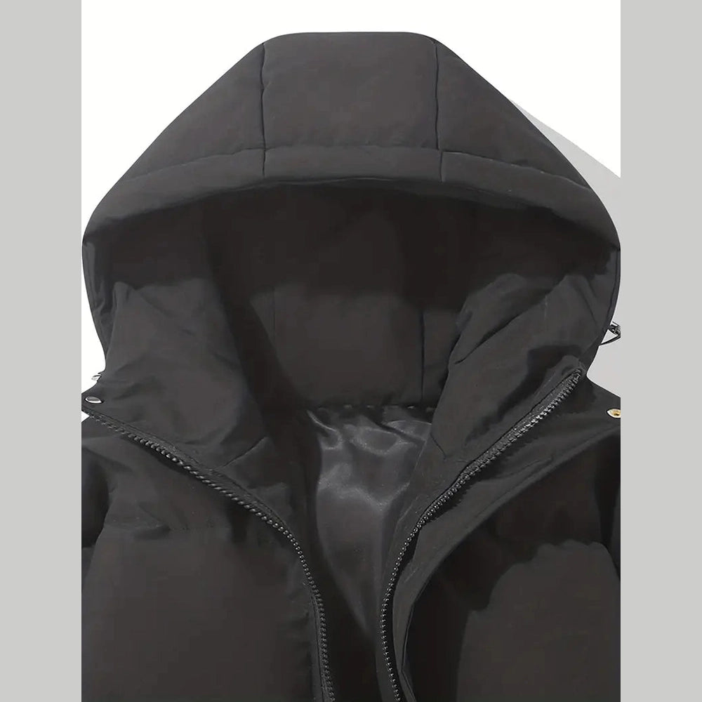 Women's Hooded Winter Coat – Windproof Full-Length Outerwear Coats & Jackets