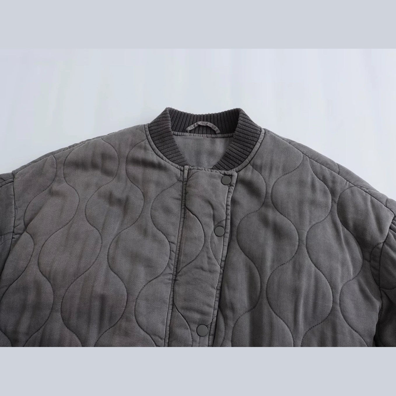 Women's Loose-Fit Quilted Bomber Jacket Bomber Jacket