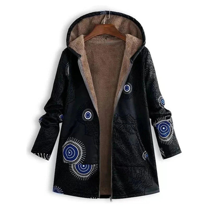 Women's Parka Winter Coat – Insulated Mid-Length Jacket with Pockets Parkas