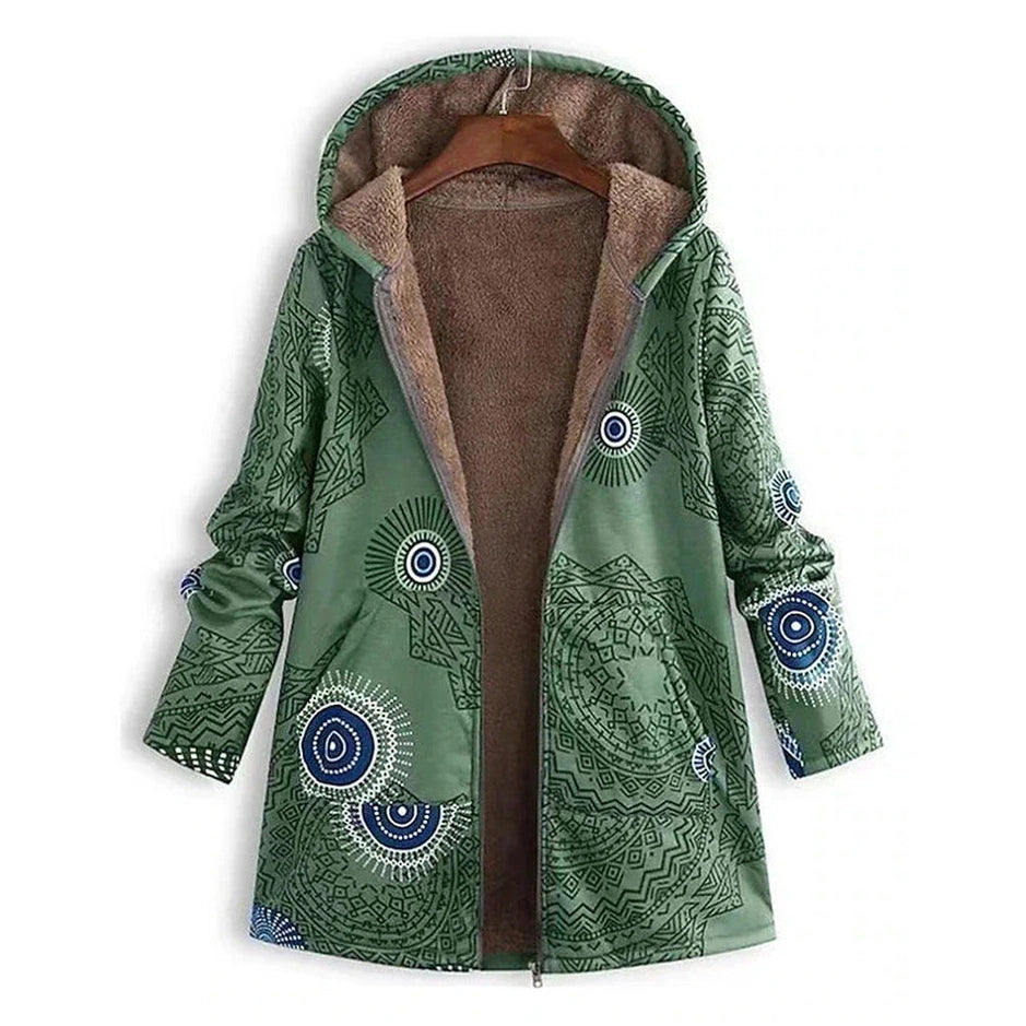 Women's Parka Winter Coat – Insulated Mid-Length Jacket with Pockets Parkas