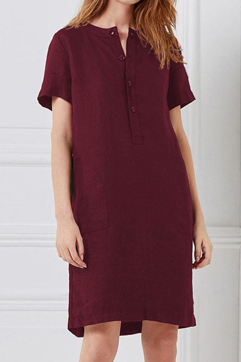 Women's Loose Fit Short Sleeve Summer Dress for Casual Style 8