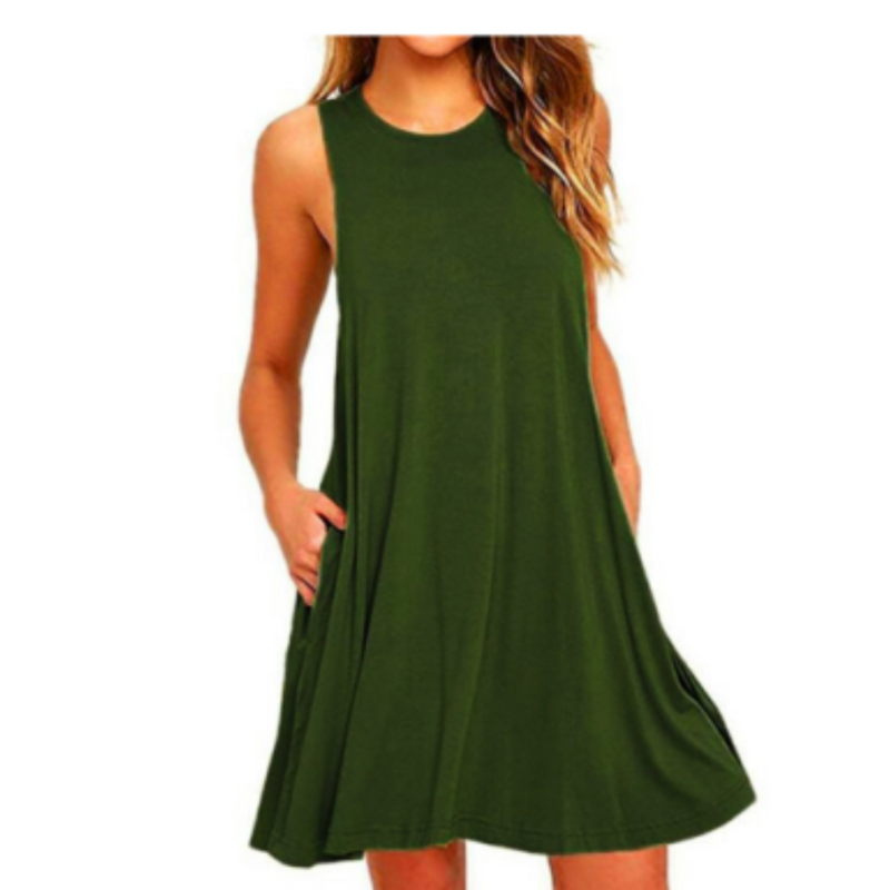 Women's Mini Dress Blue Summer Dresses 1