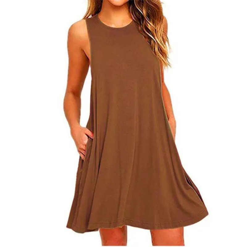 Women's Mini Dress Blue Summer Dresses 3