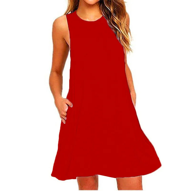 Women's Mini Dress Blue Summer Dresses 8