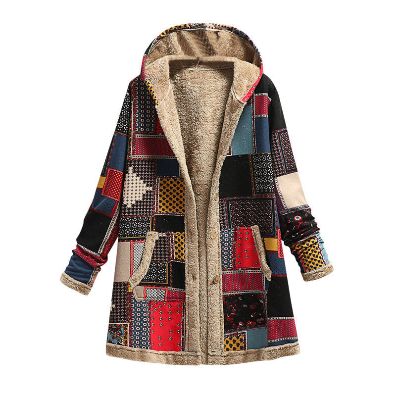 Women's Hooded Long Sleeve Jacket – Button Placket