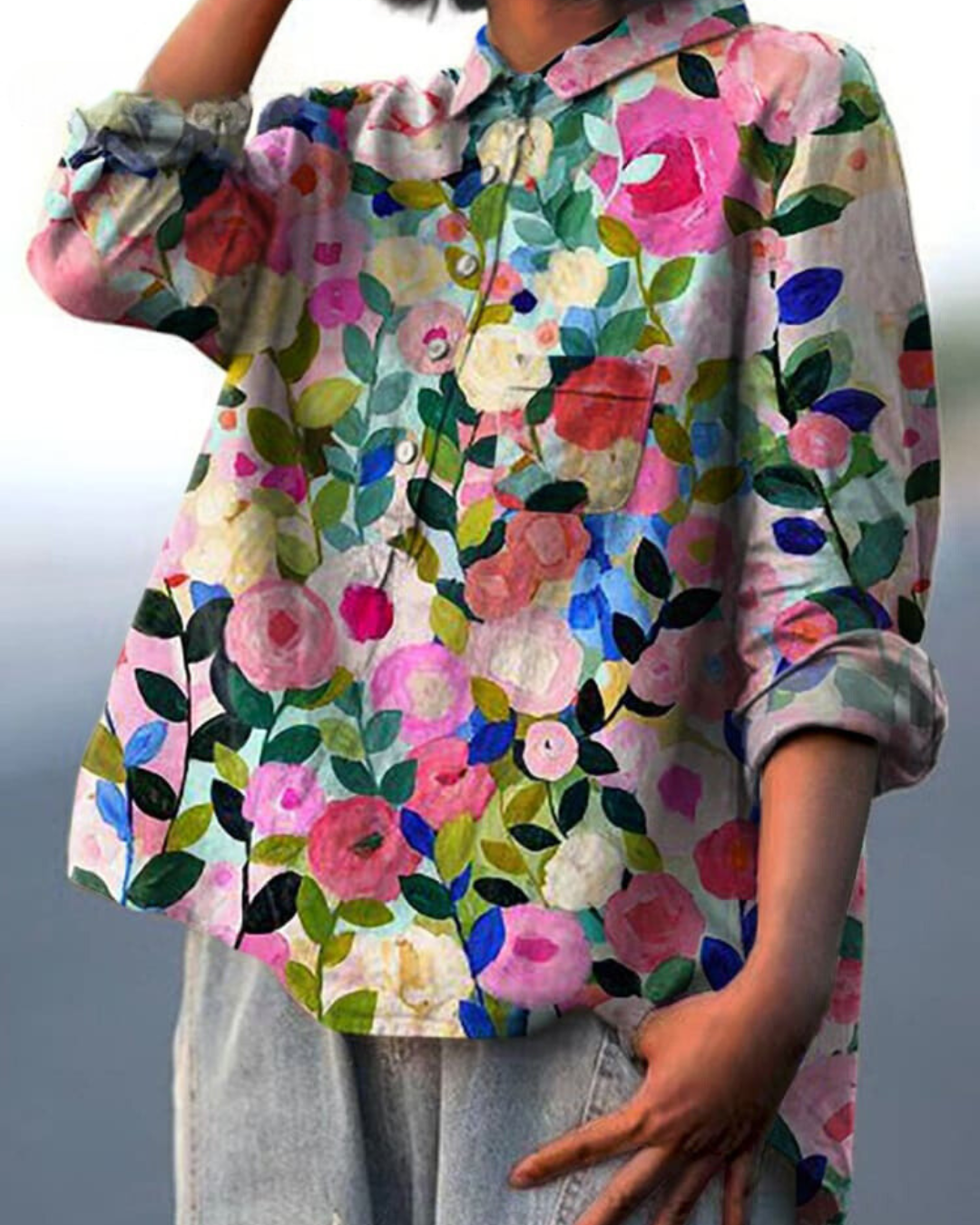 Isla™ | Floral Print Blouse 1+1 Free