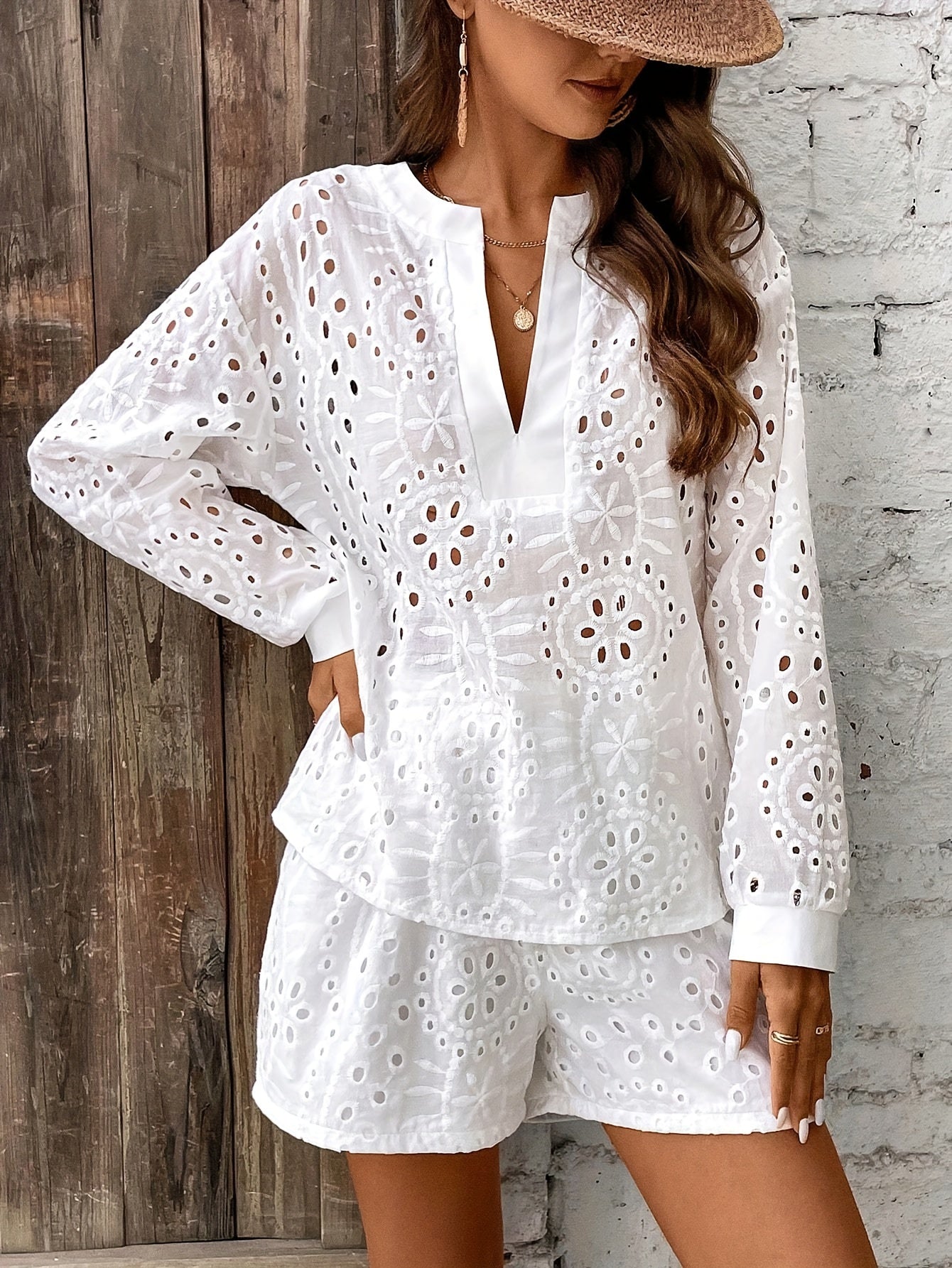 Chic Women's Spring & Summer Embroidery Set - Stylish & Versatile