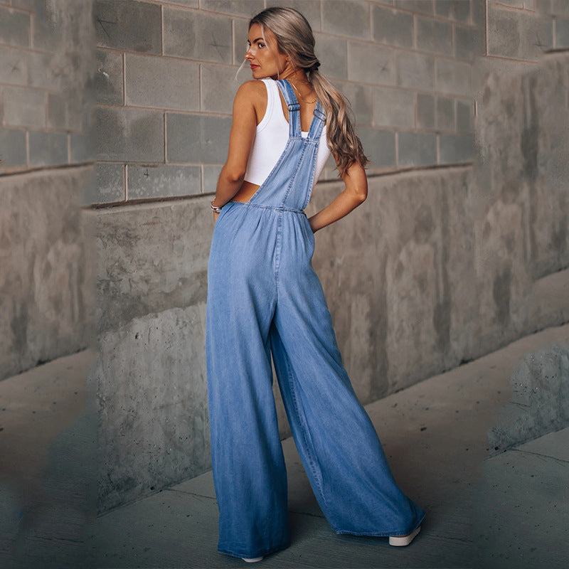 THEA | Stylish Denim Jumpsuit - Effortless Chic & Comfort