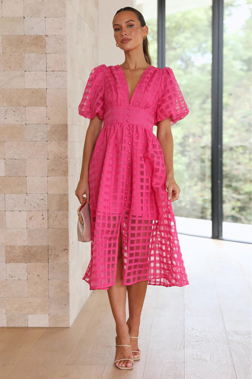 Charming Summer Midi Dress by Domenica - Perfect for Every Occasion