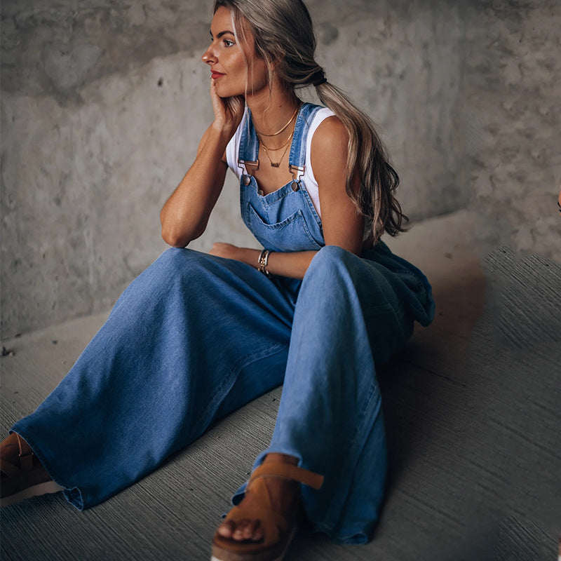 THEA | Stylish Denim Jumpsuit - Effortless Chic & Comfort