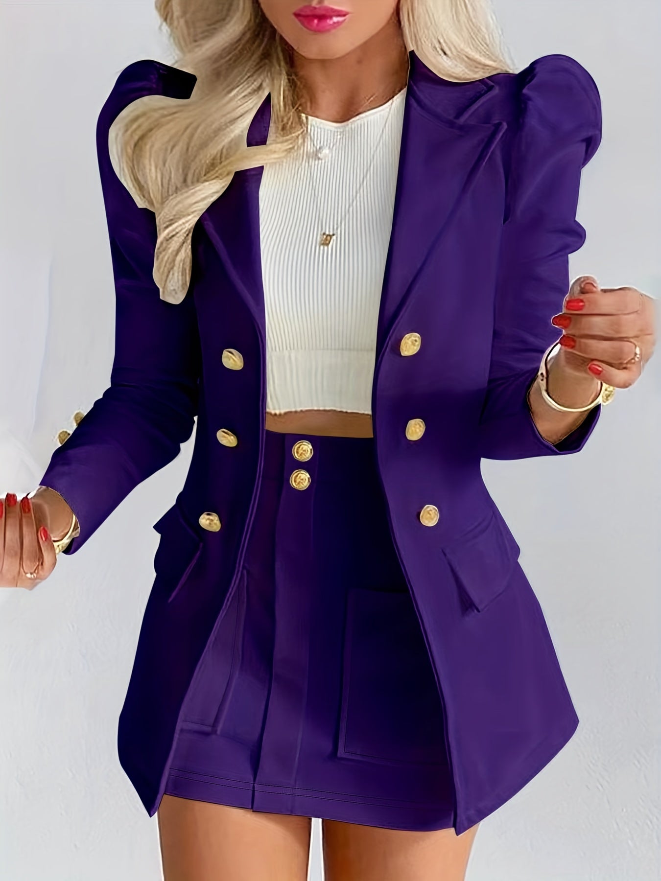 Chic Women's Two-Piece Blazer Set for Every Occasion