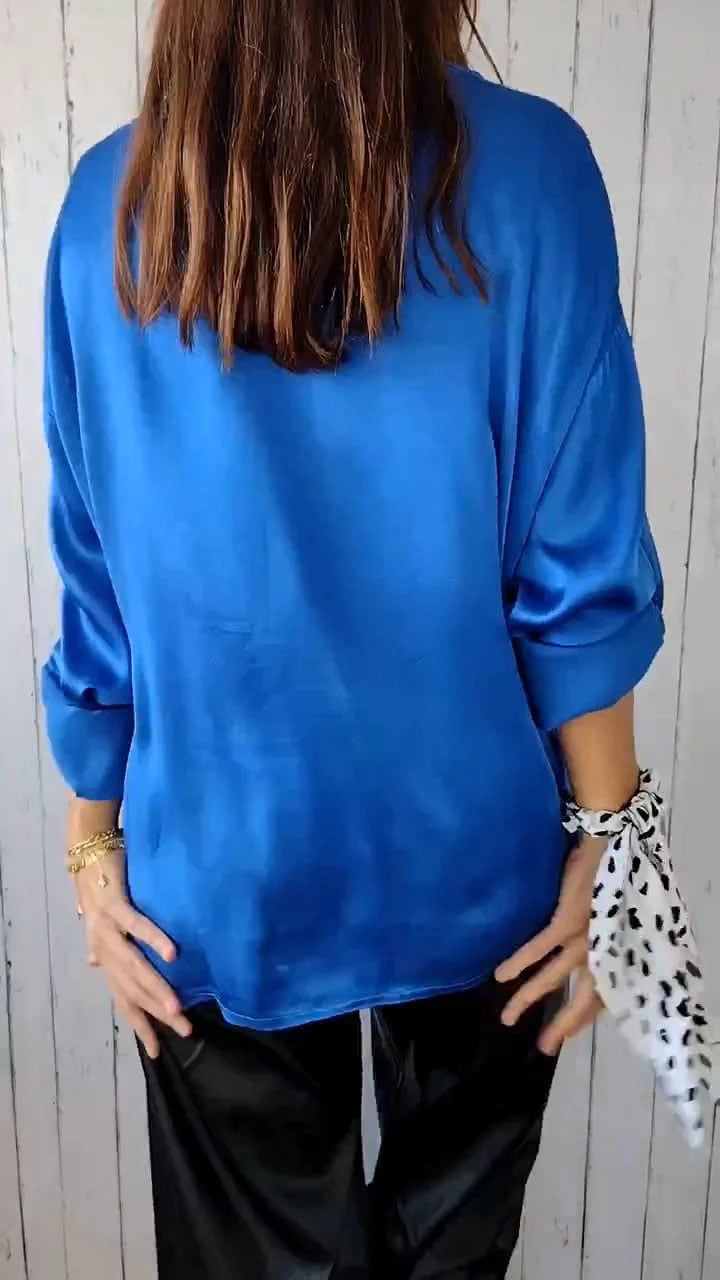 Chic Autumn Mid-Sleeve Top | Effortless Style & Comfort