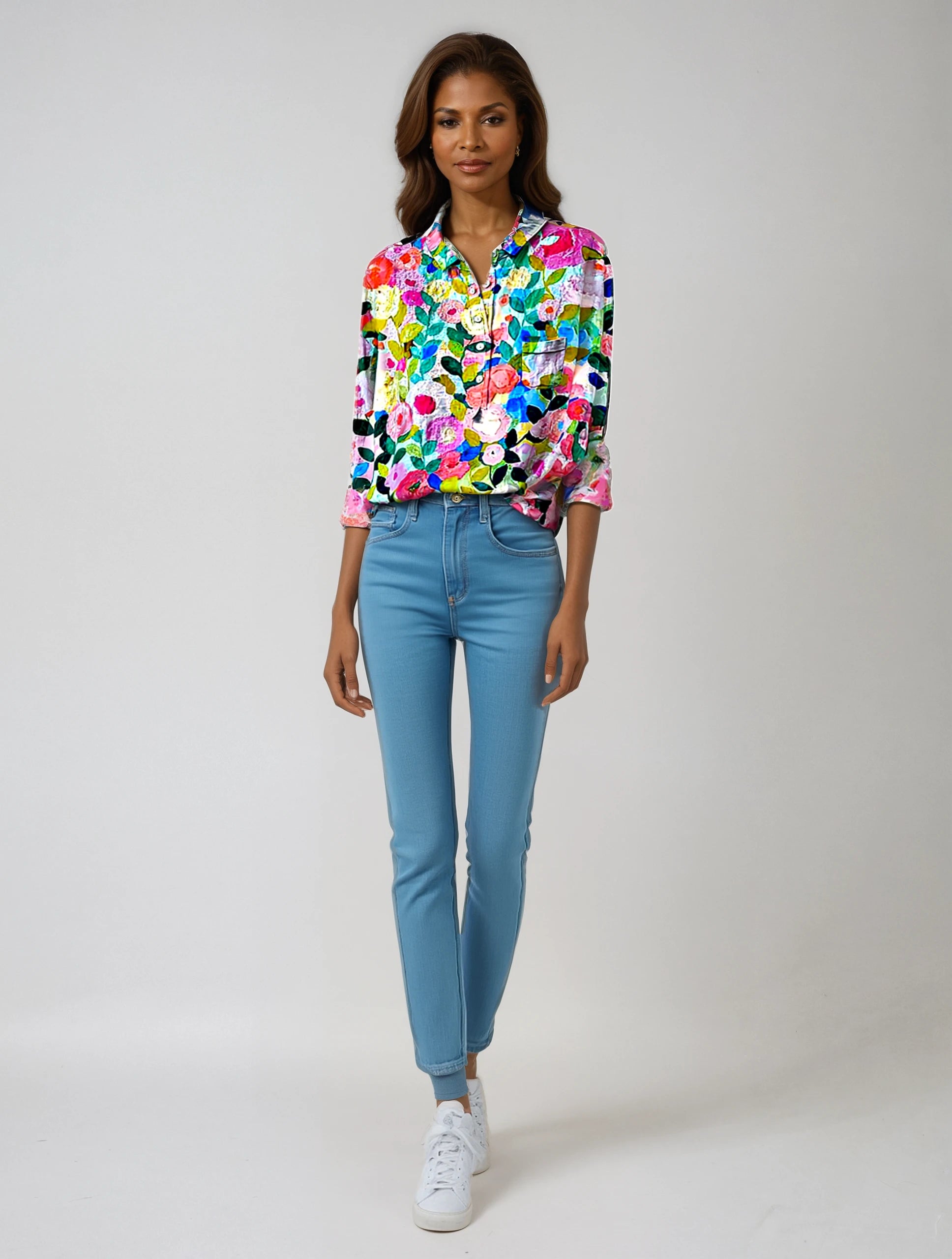 Isla™ | Floral Print Blouse 1+1 Free