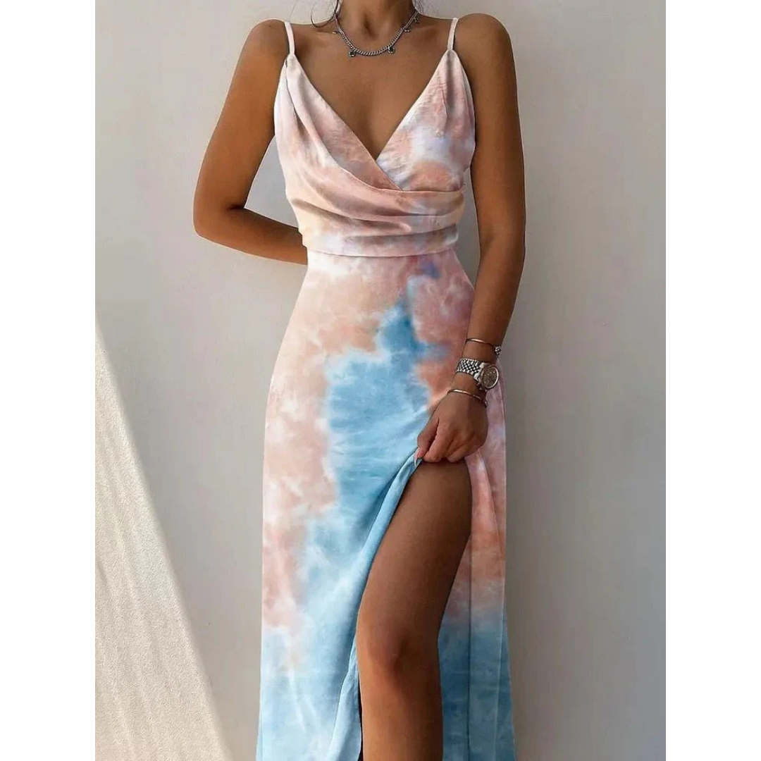 Chic Floral Wrap Maxi Dress for Women - Summer Dresses 4