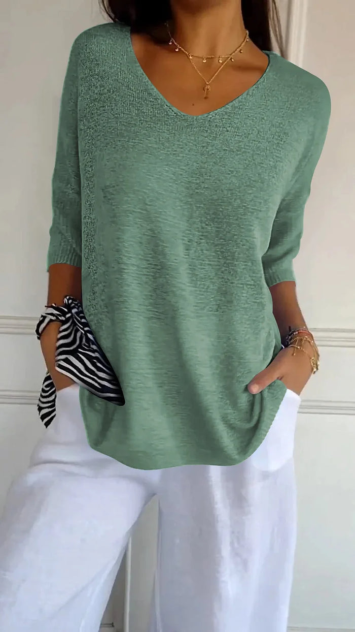 Chic Women's V-Neck Blouse - Stylish Going Out Top 6