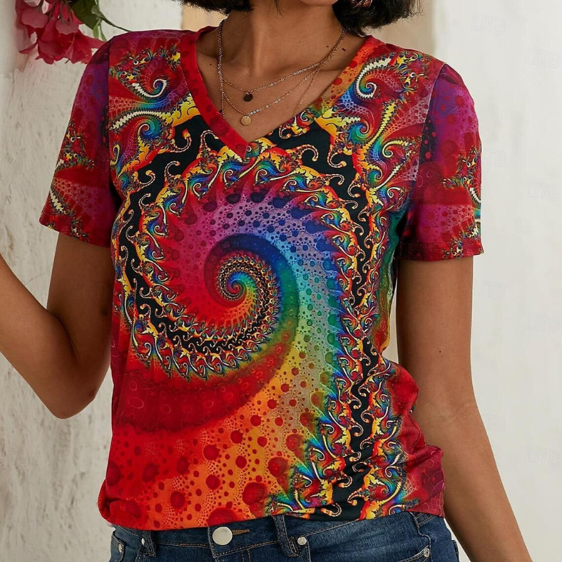 Chic Women's V-Neck Summer Top - Stylish Blouse for Women 1