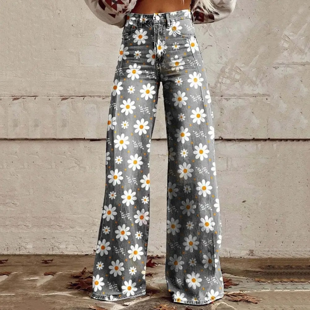 Daisy | Floral Wide-Leg Pants