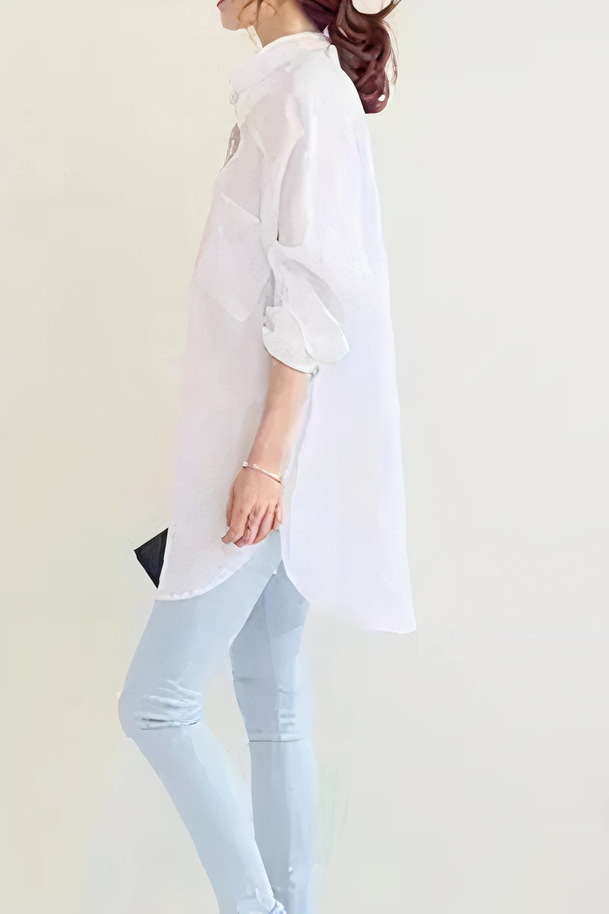 Emilia Women's Oversized Linen Shirt | Breathable & Stylish Comfort