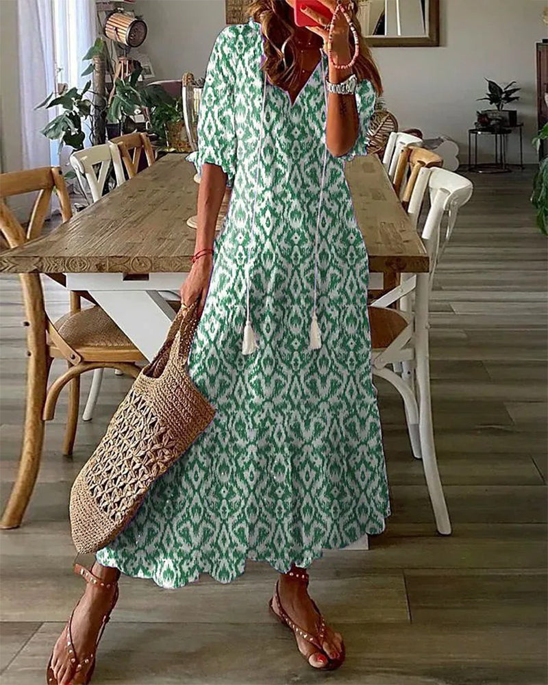 Elegant Bohemian Maxi Dress - Womens Summer Dress 2