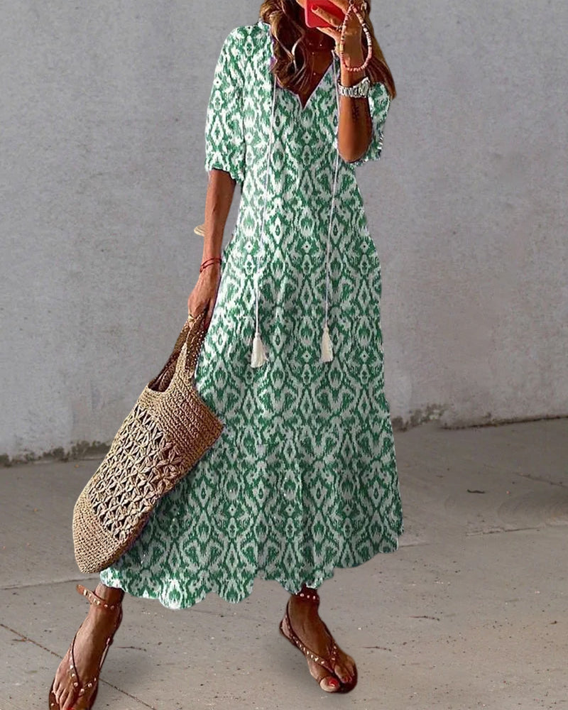 Elegant Bohemian Maxi Dress - Womens Summer Dress 3