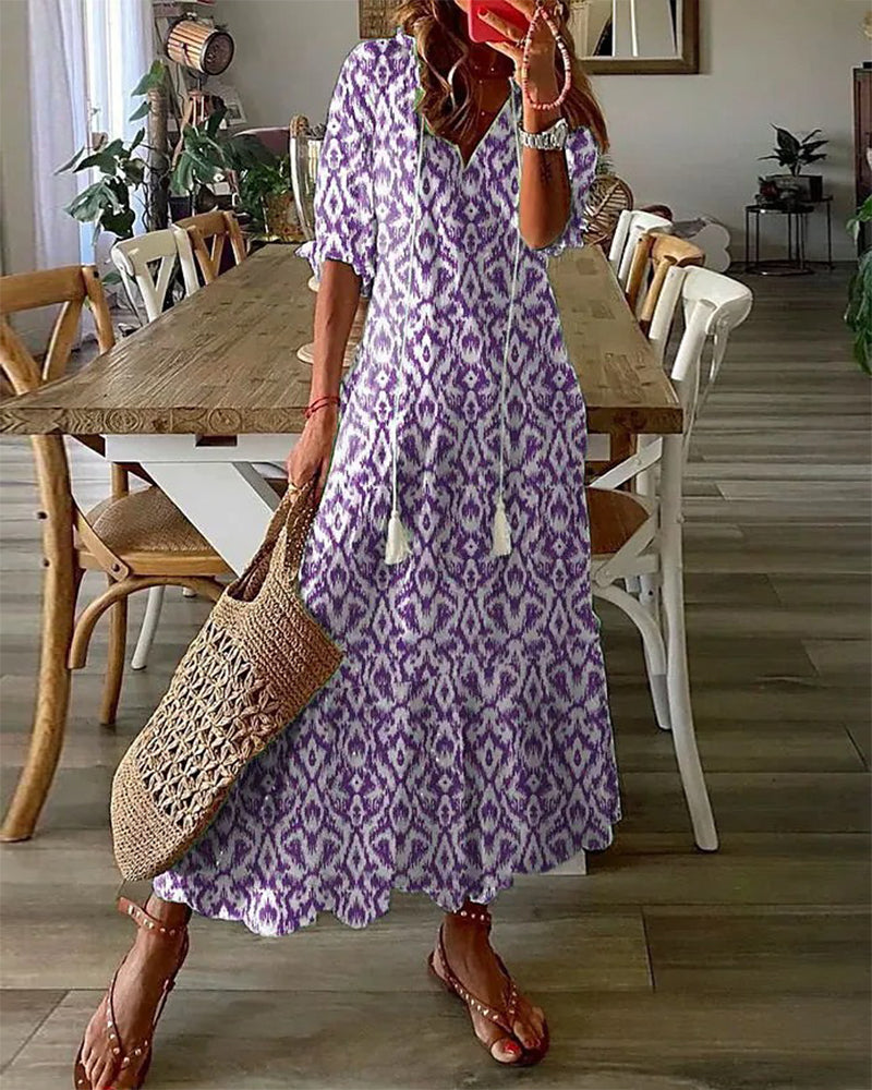 Elegant Bohemian Maxi Dress - Womens Summer Dress 4