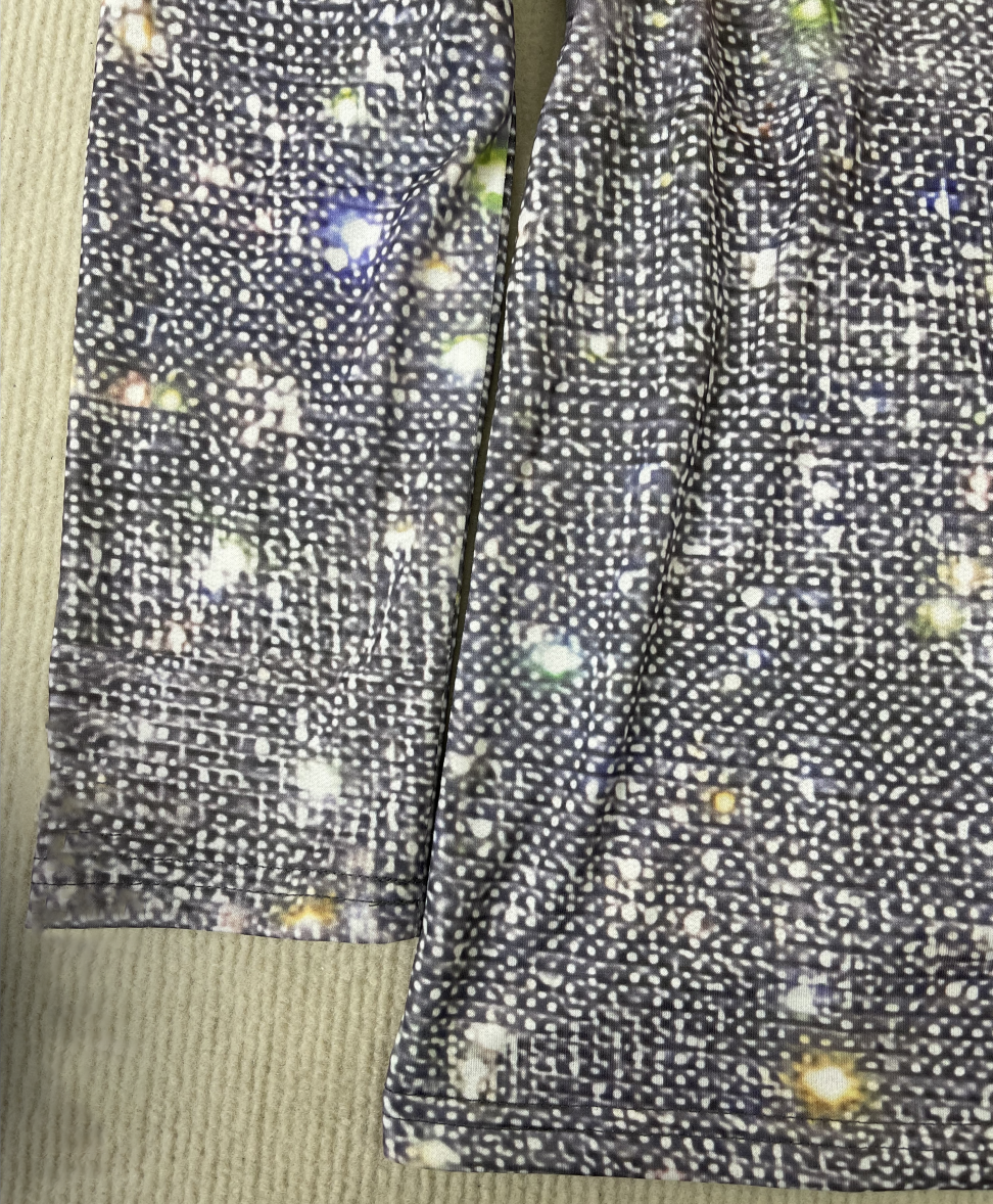 Elegant Elaina Glitter Women's Blouse - Long Sleeve Top 4