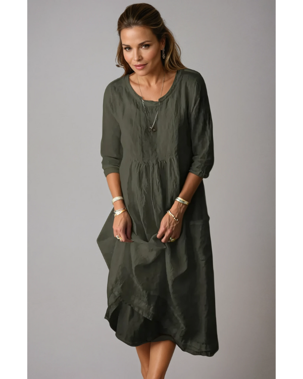 Elegant Midi Dress for Women - Wedding Guest & Formal Wear 4