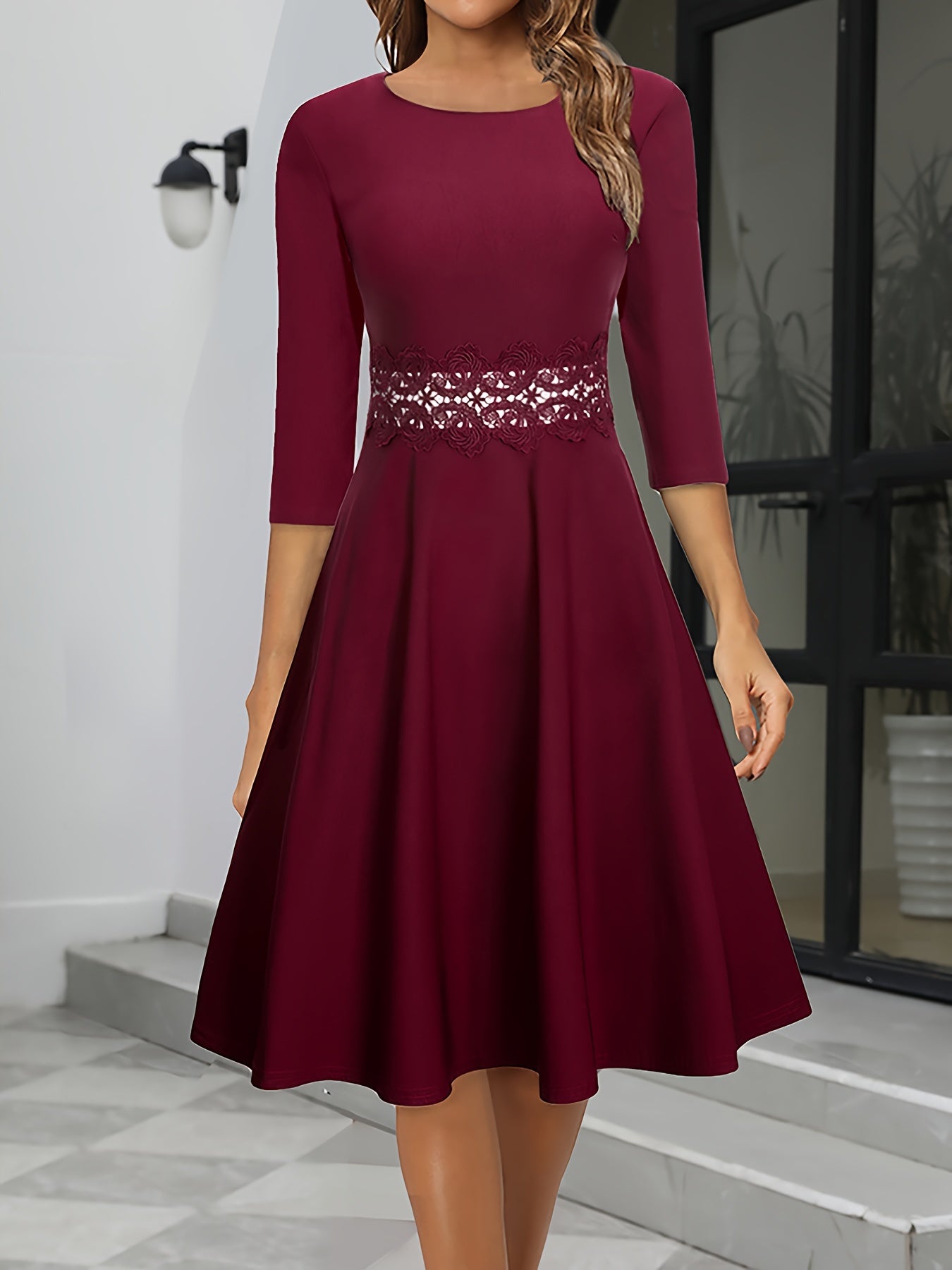 Elegant Midi Evening Dress - Black Formal Gown for Women 0