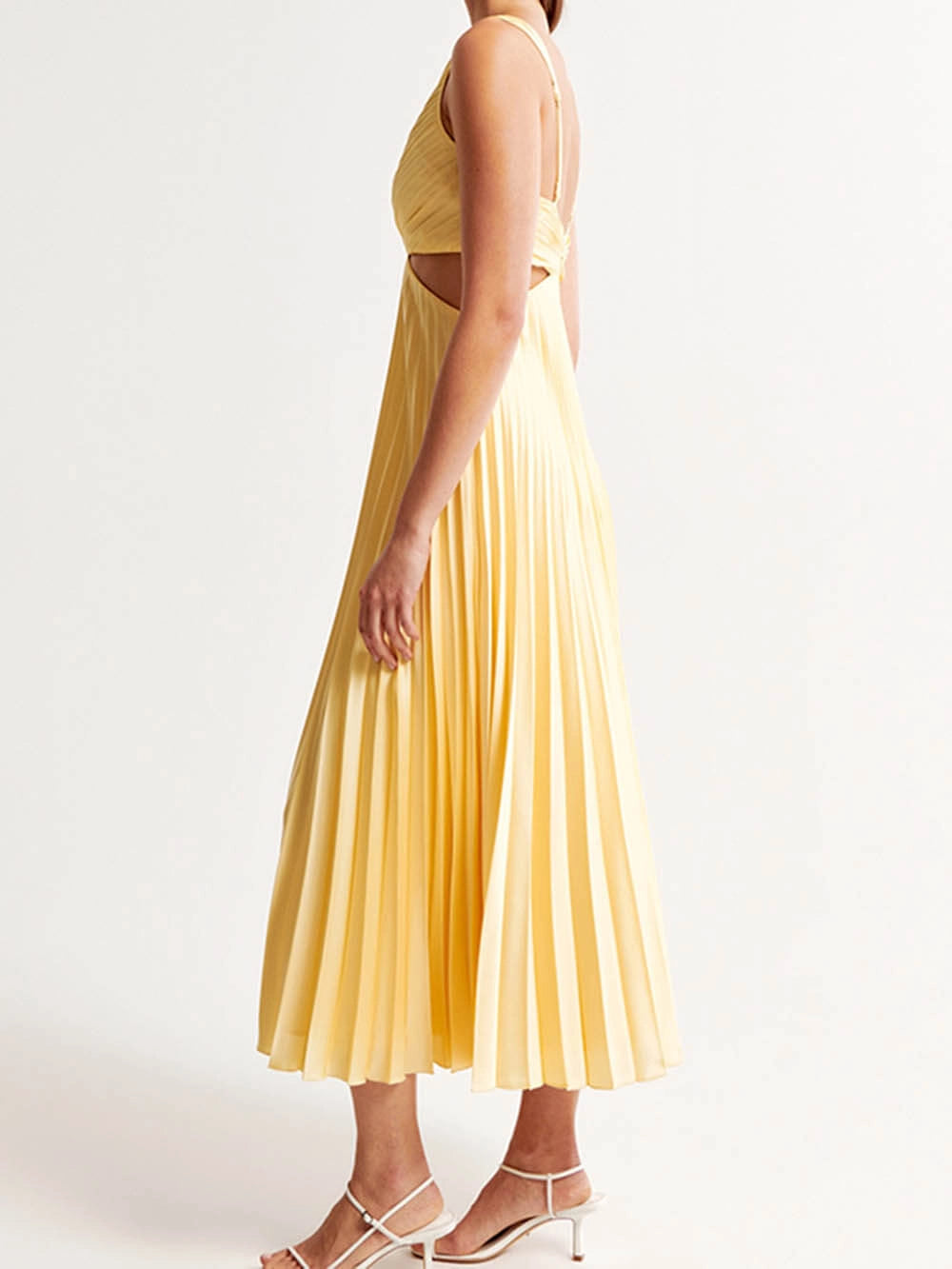 Elegant Midi Plissé Dress for Women - Wedding Guest & Formal 2