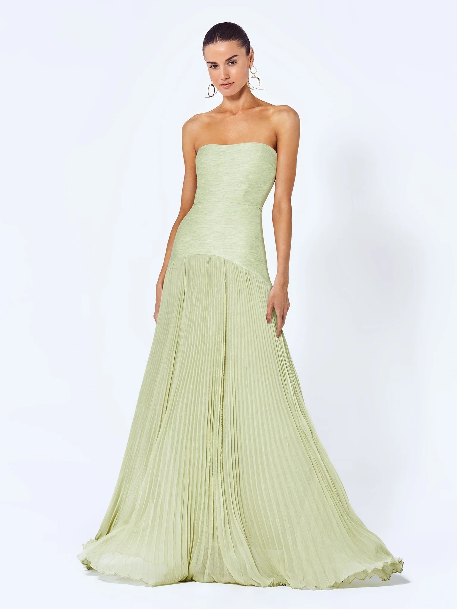 Elegant Pistachio Green Maxi Dress for Women - Summer Formal 2