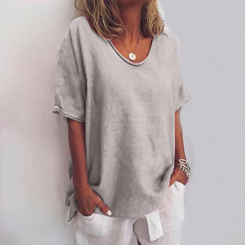 Elegant White Blouse for Women - Relaxed Fit & Versatile Style 1