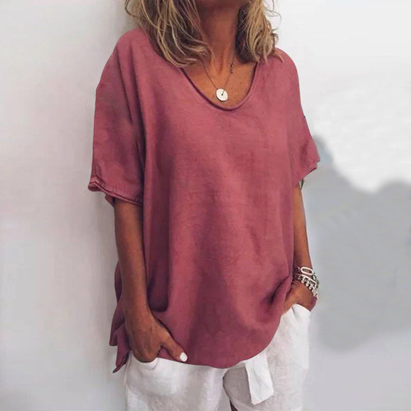 Elegant White Blouse for Women - Relaxed Fit & Versatile Style 3