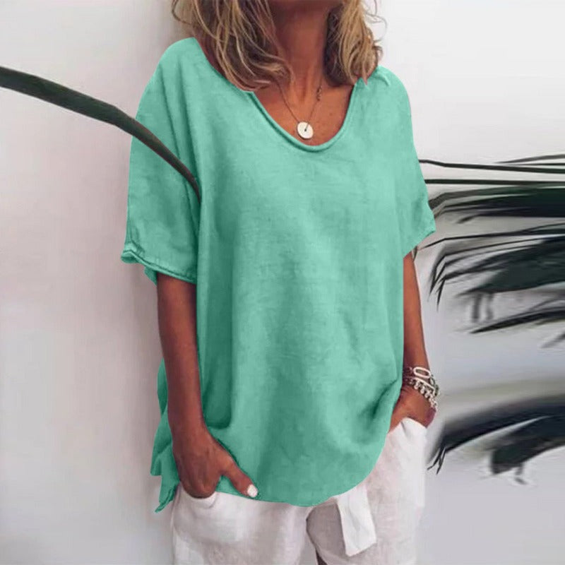 Elegant White Blouse for Women - Relaxed Fit & Versatile Style 5