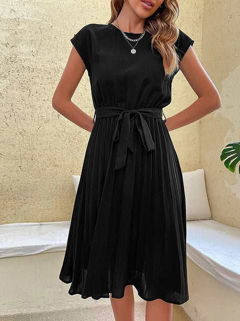 Elegant White Midi Dress for Women - Summer Formal Dresses 0