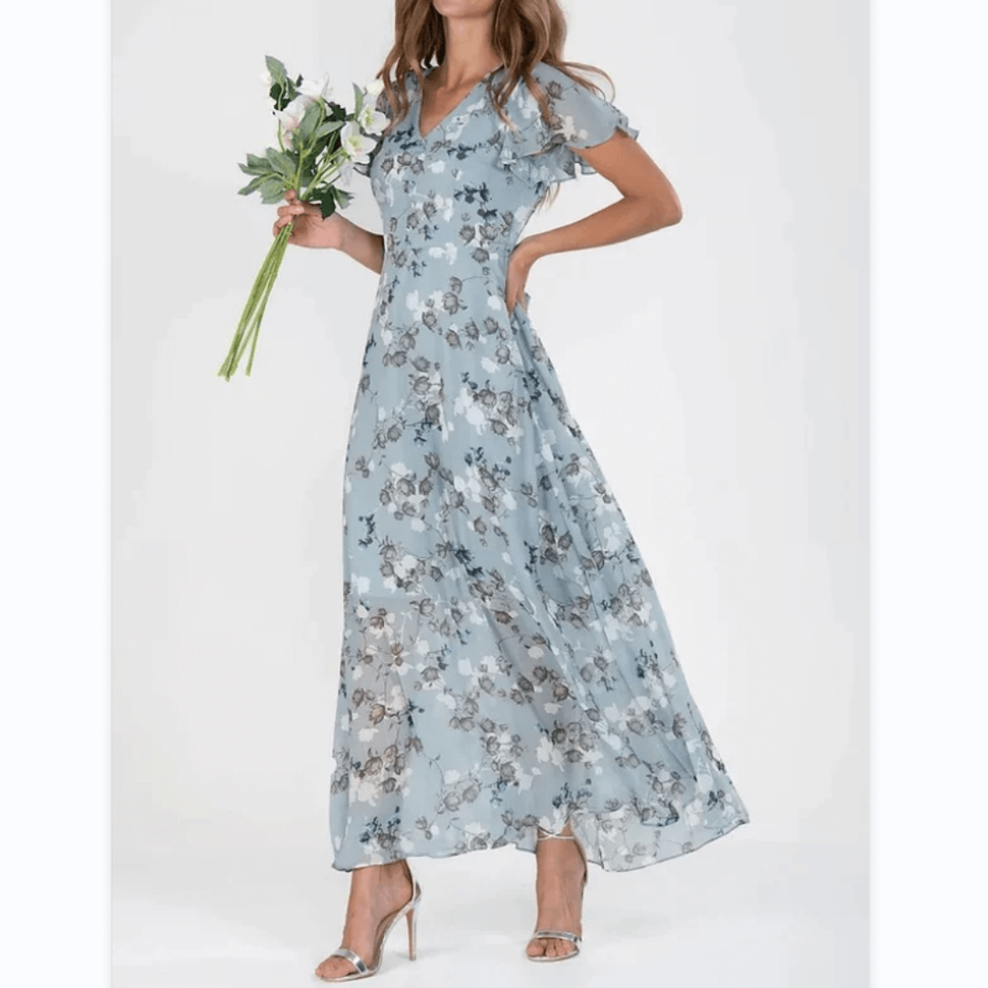 Floral Maxi Dress for Women - Summer Wedding Guest Attire 2