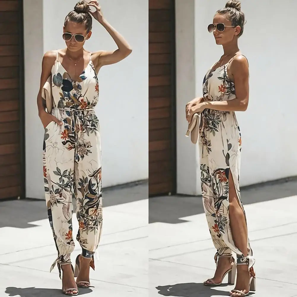 Chic Printed Jumpsuit Romper for Effortless Style | KATH