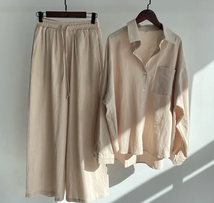 Madie Linen Summer Set | Breathable, Stylish & Eco-Friendly