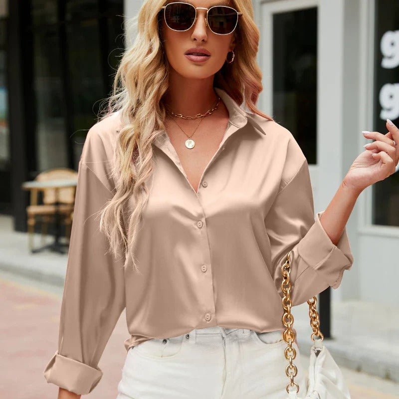 Silky Women's Summer Blouse - Elegant & Breathable Milana Style