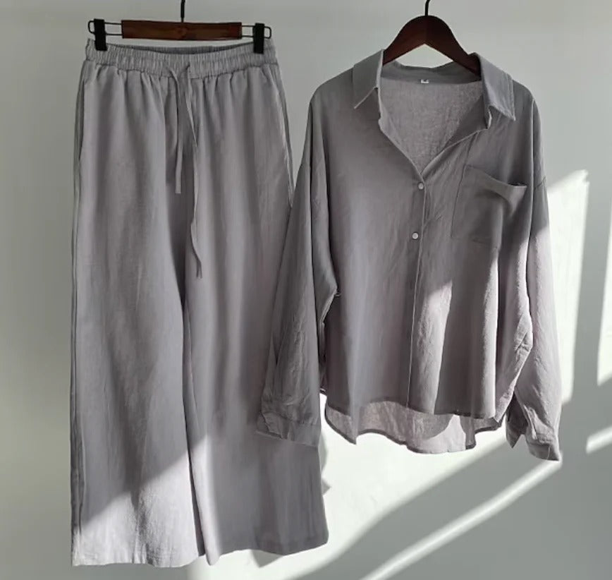 Madie Linen Summer Set | Breathable, Stylish & Eco-Friendly