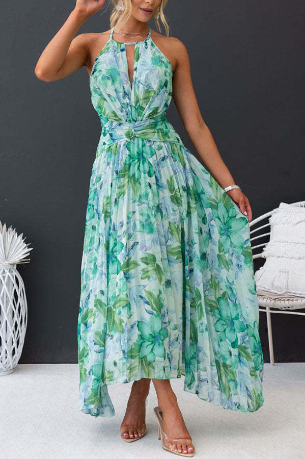 Bele Floral Midi Dress - Elegant & Versatile Summer Fashion