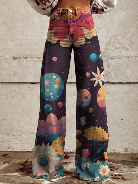 Luna | Cosmic Dream Wide-Leg Pants