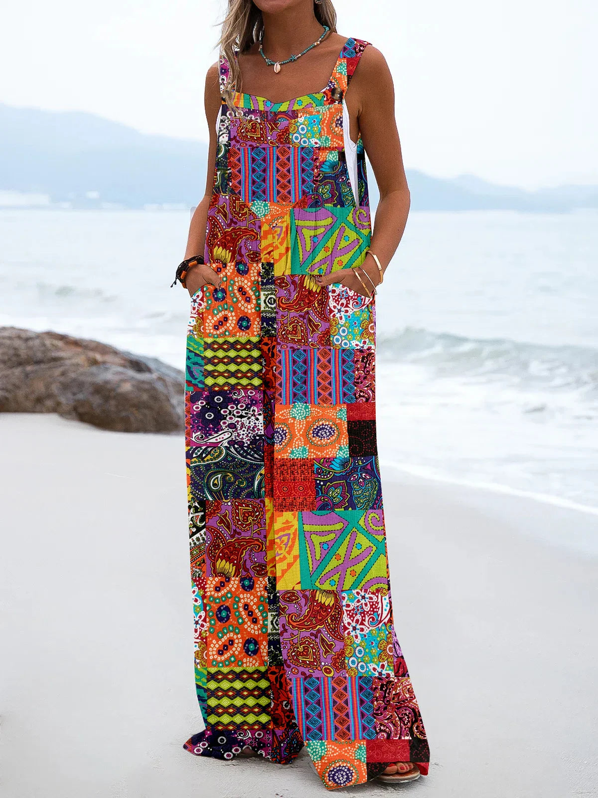 Boho Chic Jumpsuit - Elegant Bohemian Style for Effortless Style