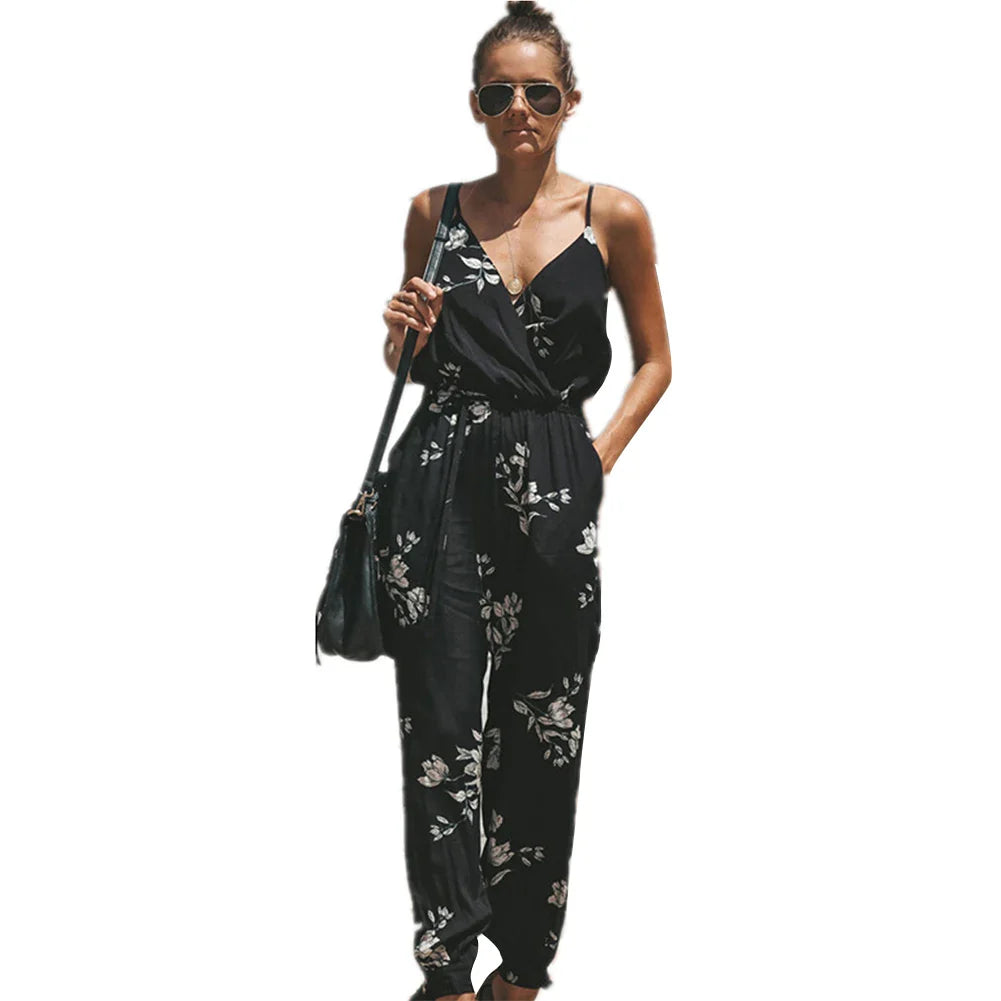 Chic Printed Jumpsuit Romper for Effortless Style | KATH