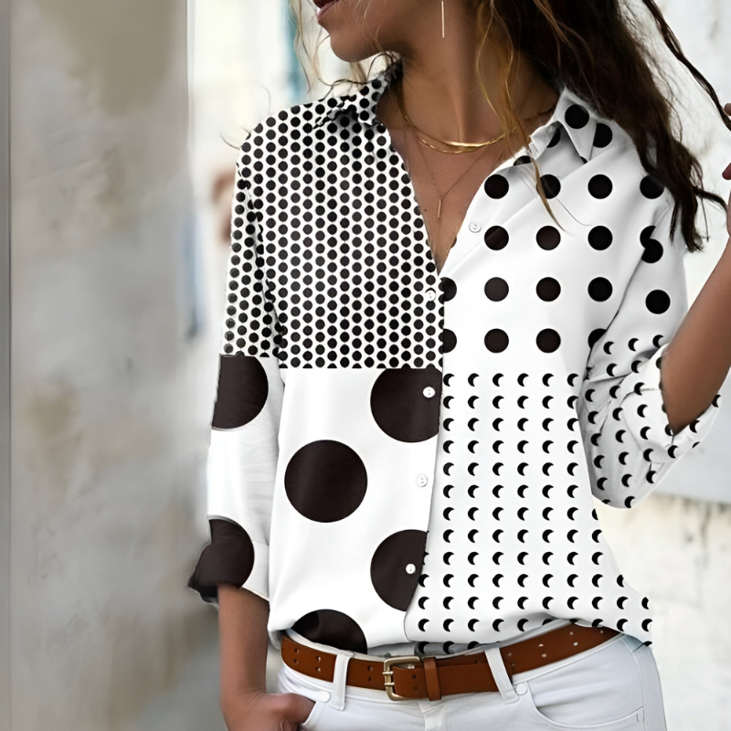 Stylish Printed Womens Blouse - Effortless Elegance & Comfort 0