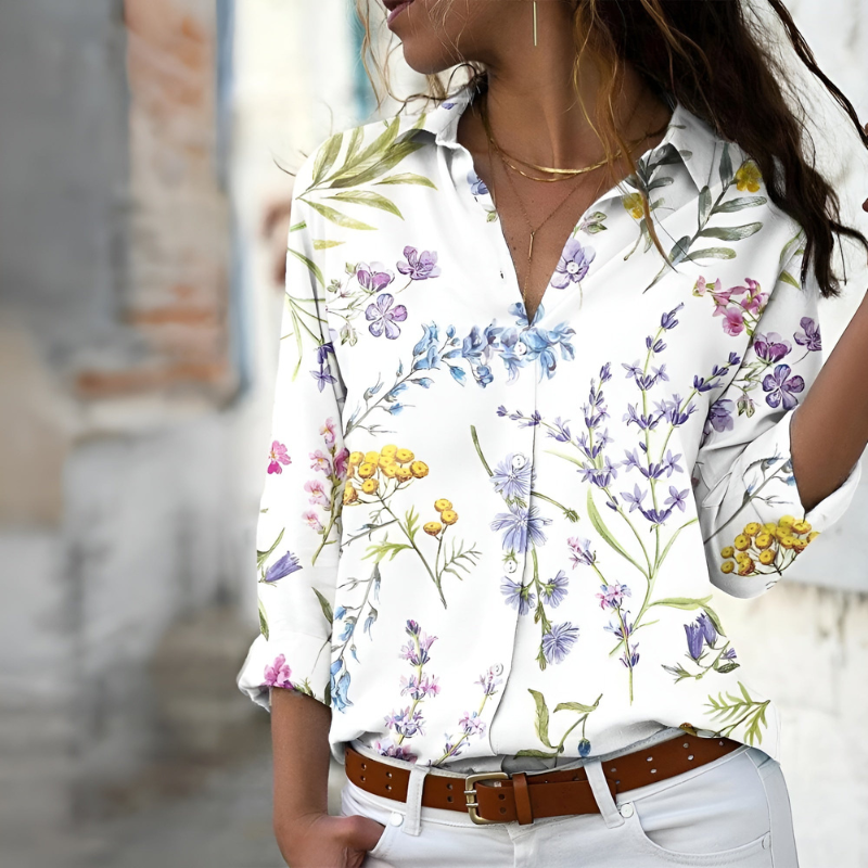 Stylish Printed Womens Blouse - Effortless Elegance & Comfort 3